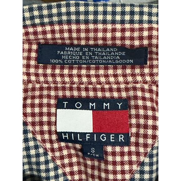 Tommy Hilfiger  blue & white long sleeve shirt size small - Picture 3 of 3